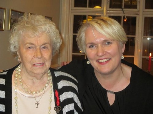 Bergþóra Jóhannsdóttir og Laufey Böðvarsdóttir Jólafundur 2014