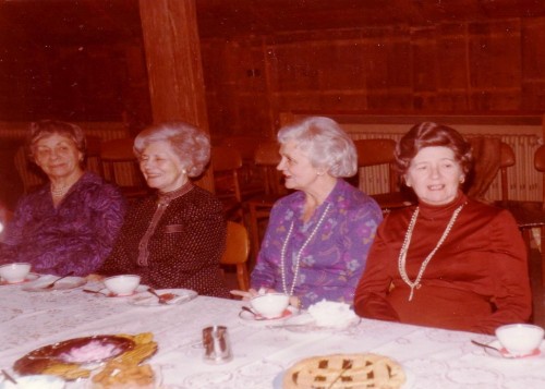 Margrét Schram, Margrét Hjartardóttir, Hanna Gísladóttir og Halldóra Zöega